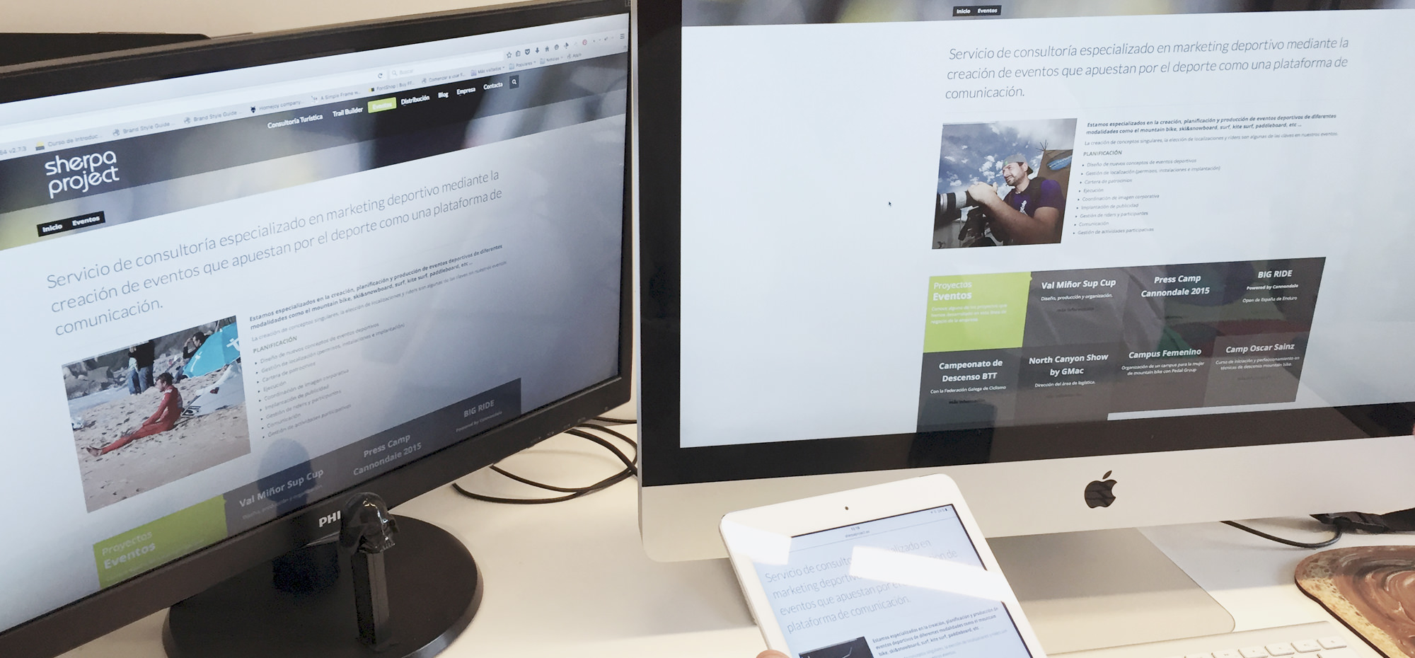 Revisando web responsive Sherpa Project